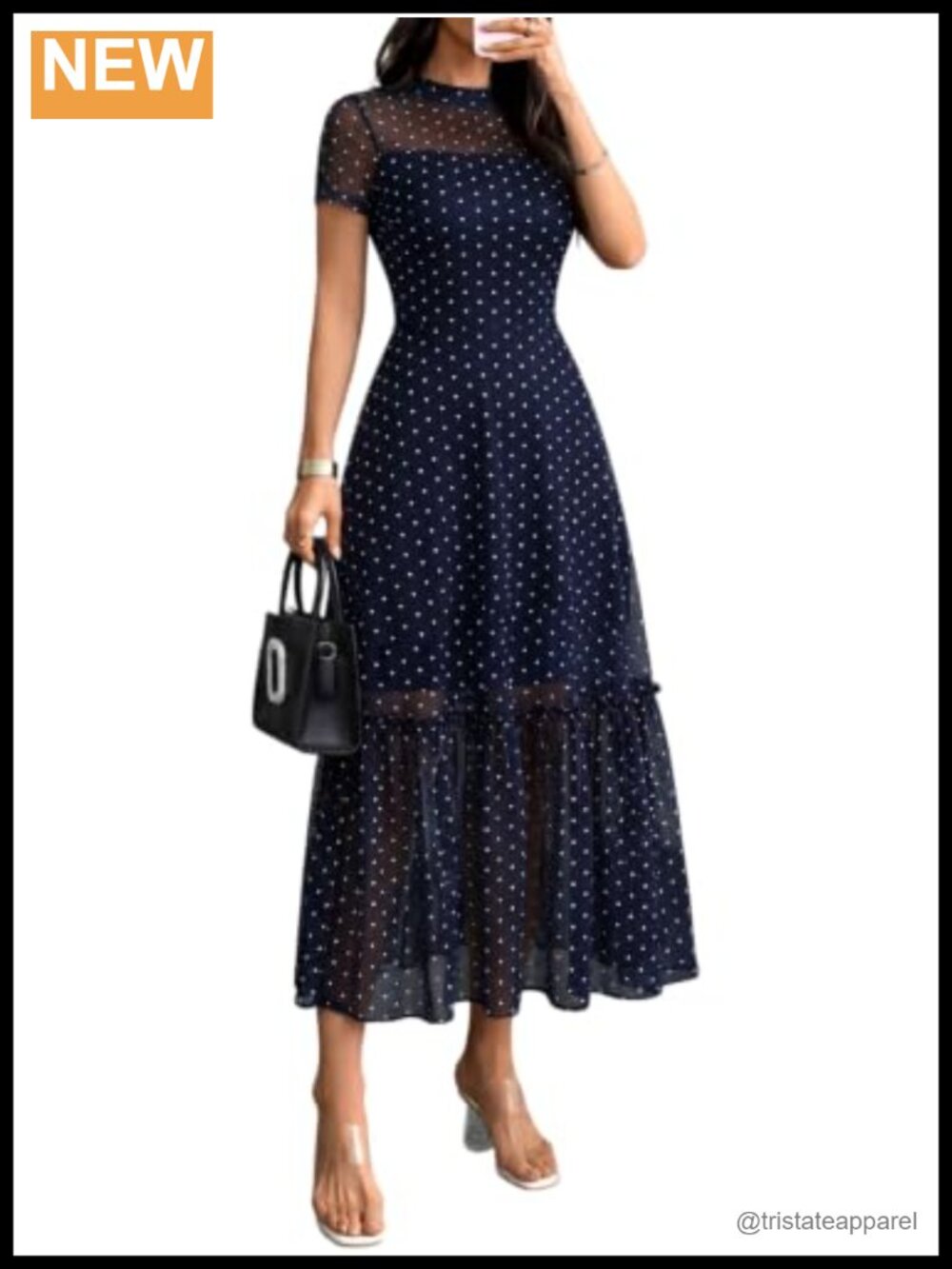 Women's Summer Floral Mesh Ruffle Casual Maxi Dress Semi Formal
